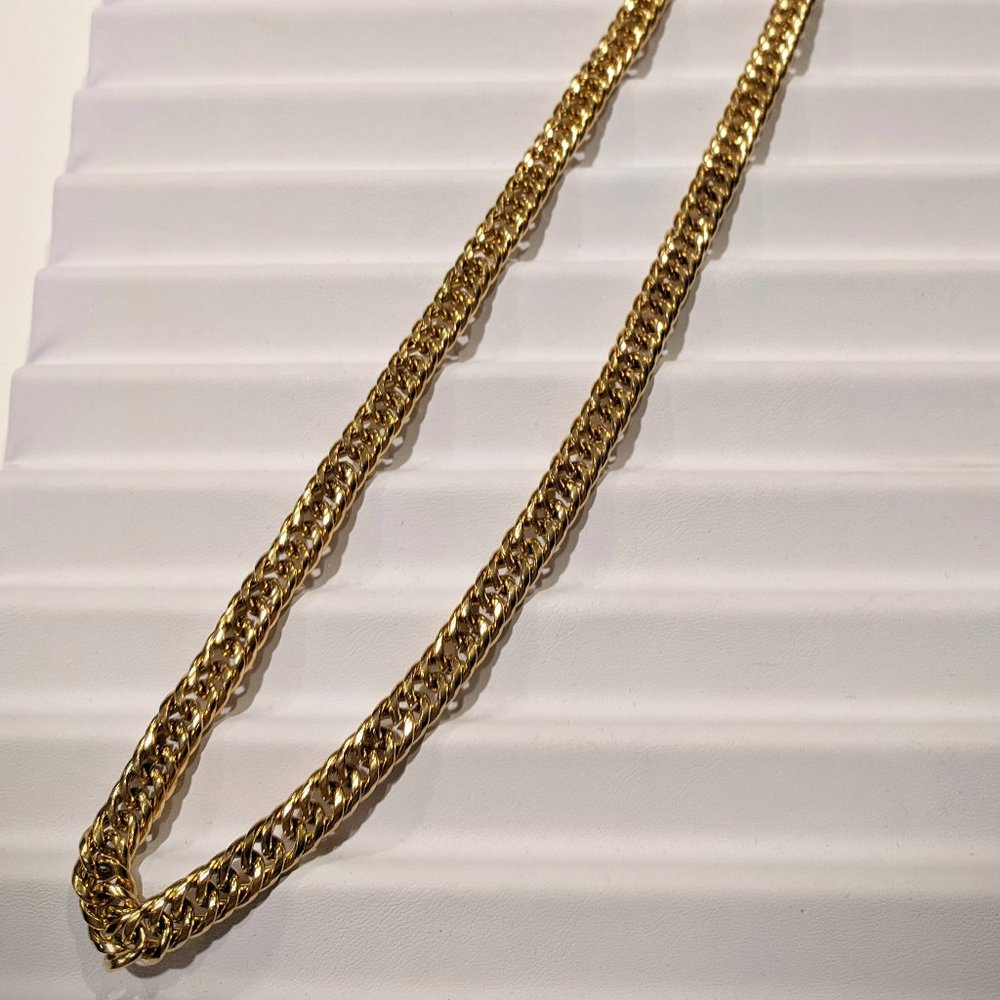 Yellow Gold Plated Curb Chain